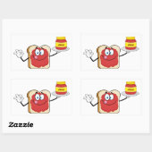Jam on Toast Rechteckiger Aufkleber (Blatt)