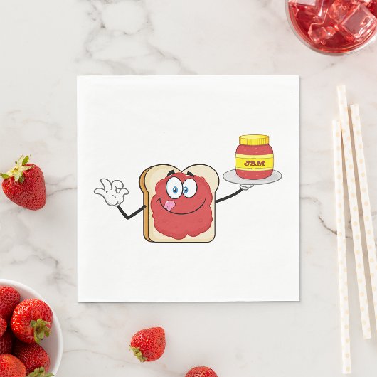 Jam on Toast Serviette