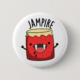 Jam-pire Funny Vampire Jam Pun Button