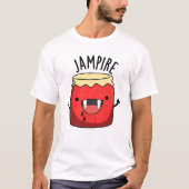 Jam-pire Funny Vampire Jam Pun T-Shirt (Vorderseite)