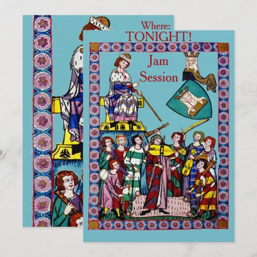 Jam Session Einladung (Vorne/Hinten)
