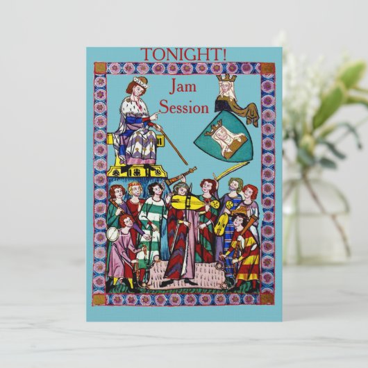 Jam Session Einladung (Stehend Vorderseite)