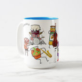 Jam Session Mug Zweifarbige Tasse (Vorderseite Links)