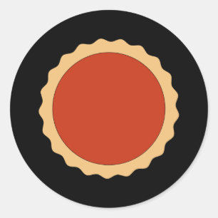 Jam Tart. Erdbeere Rot. Runder Aufkleber