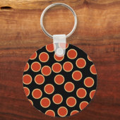 Jam Tart Pattern. Erdbeere Rot. Pies. Schlüsselanhänger (Vorderseite)