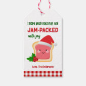 Jam-verpackt mit Joy Christmas Handmade Jam Geschenkanhänger (Vorderseite)
