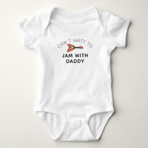 Jam With Daddy - Baby Gitarren Rockmusik - Gitarre Strampler