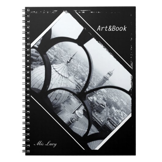 Jama Masjid Moschee, Delhi, Indien in BW (Notebook Notizblock (Vorderseite)