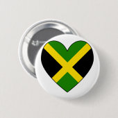 Jamacian Heart Flag Button (Vorne & Hinten)