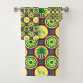 Jamahiri ® Libya | Africa Pattern Badhandtuch Set (Insitu)