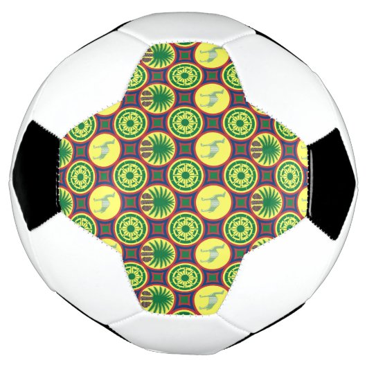 Jamahiri ® Libya | Africa Pattern Fußball (Gedreht)