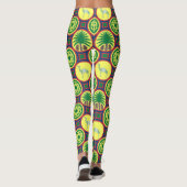 Jamahiri ® Libya | Africa Pattern  Leggings (Rückseite)