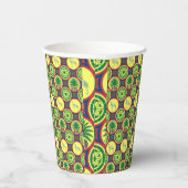 Jamahiri ® Libya | Africa Pattern  Pappbecher (Rechts)