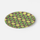 Jamahiri ® Libya | Africa Pattern  Pappteller (Schrägansicht)