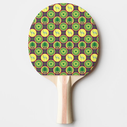 Jamahiri ® Libya | Africa Pattern  Tischtennis Schläger (Vorderseite)