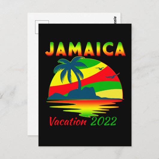 Jamaica 2022 Cruise Vacation Group Matching Postkarte (Vorne/Hinten)