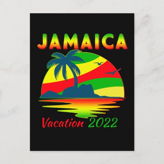 Jamaica 2022 Cruise Vacation Group Matching Postkarte (Vorderseite)