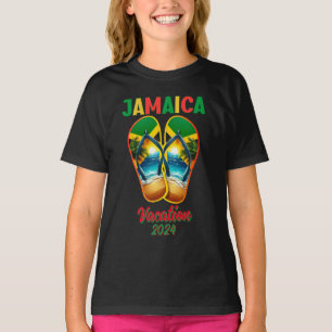 Jamaica 2024 Dreh Flop Vacation Tropical Beach T-Shirt