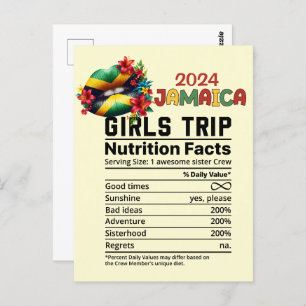 Jamaica 2024 Girls' Trip Celebrate Freundschaft Postkarte