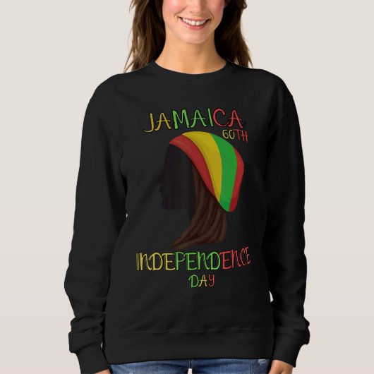 Jamaica 60th Independence Proud To Be Jamaican 5 Sweatshirt (Vorderseite)
