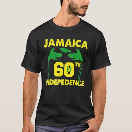 Jamaica 60th Independence Proud To Be Jamaican 7 T-Shirt (Vorderseite)