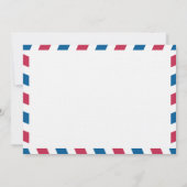 Jamaica Air Mail Post Hochzeitsempfang Einladung (Rückseite)