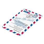 JAMAICA Airmail Save the Date Magnet (Linke Seite)