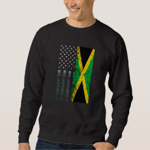 Jamaica American Grows Jamaican Roots Karibik Pr Sweatshirt