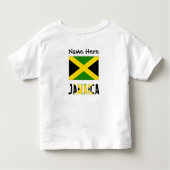 Jamaica and Jamaican Flag with Your Name Kleinkind T-shirt (Rückseite)