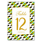 JAMAICA Banquet Celebration Wedding Tischnummer (Rückseite)