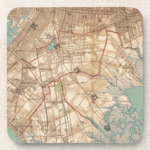 Jamaica Bay und Brooklyn Getränkeuntersetzer