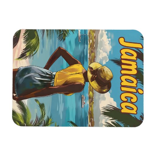 Jamaica Beach Magnet (Horizontal)