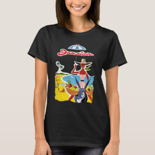 Jamaica Beach Sun Retro Reise T-Shirt