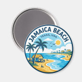 Jamaica Beach Texas Magnet (Vorderseite/Rückseite)