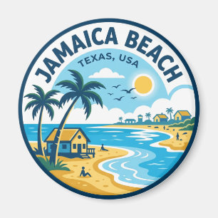 Jamaica Beach Texas Magnet