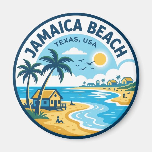 Jamaica Beach Texas Magnet (Vorne)