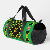 Jamaica-Beutel, Design, Monogramm, Jamaika-Flagge Duffle Bag (Rechte Ecke)