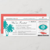 JAMAICA Boarding Pass Geburtstag Einladung (Vorne/Hinten)