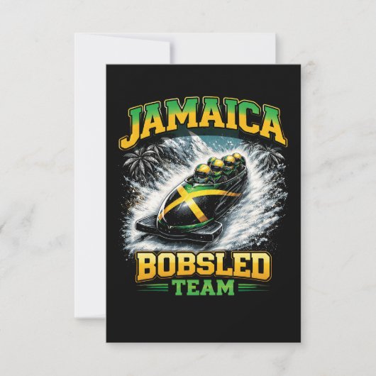 Jamaica Bobsled Team Dankeskarte (Vorderseite)