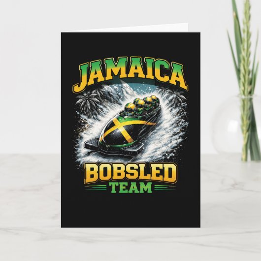 Jamaica Bobsled Team Feiertagskarte (Vorderseite)