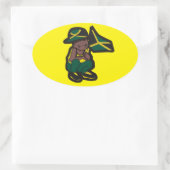 JAMAICA BOY OVALER AUFKLEBER (Tasche)