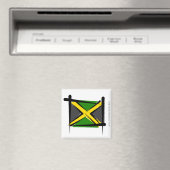 Jamaica-Brush-Flagge Magnet (In Situ (Geschirrspüler))