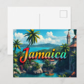 Jamaica-Bucht Postkarte (Vorne/Hinten)