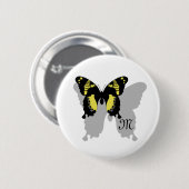Jamaica Butterfly Shadow Monogram Button (Vorne & Hinten)
