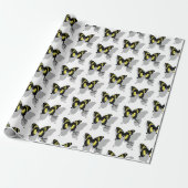 Jamaica Butterfly Shadow Monogram Geschenkpapier (Ungerollt)