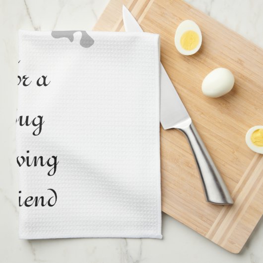 Jamaica Butterfly Shadow Monogram Geschirrtuch (Viertel Falte)