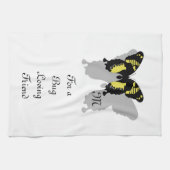 Jamaica Butterfly Shadow Monogram Geschirrtuch (Horizontal)