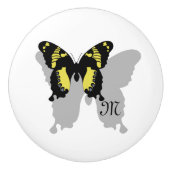 Jamaica Butterfly Shadow Monogram Keramikknauf (Vorderseite)