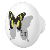 Jamaica Butterfly Shadow Monogram Keramikknauf (Rechts)