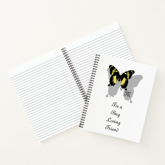 Jamaica Butterfly Shadow Monogram Notizblock (Innenseite)